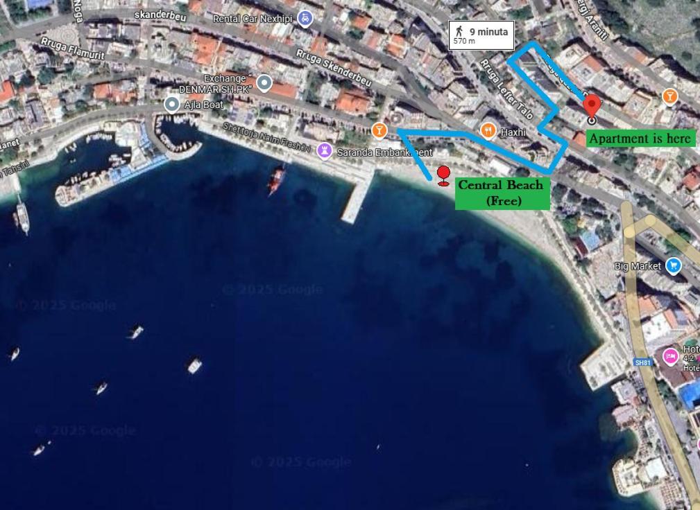 Rose Sea View Apartment Sarandë Buitenkant foto